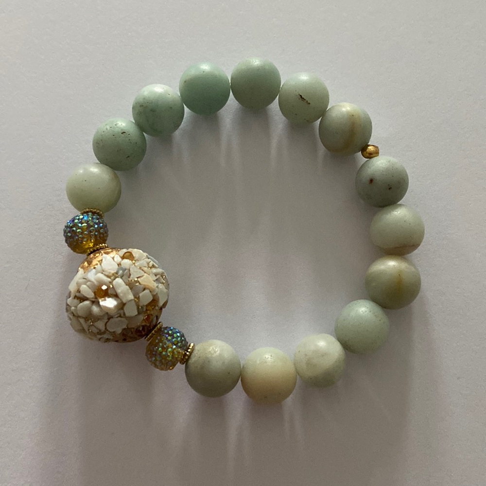 Women’s Amazonite stretch bracelet